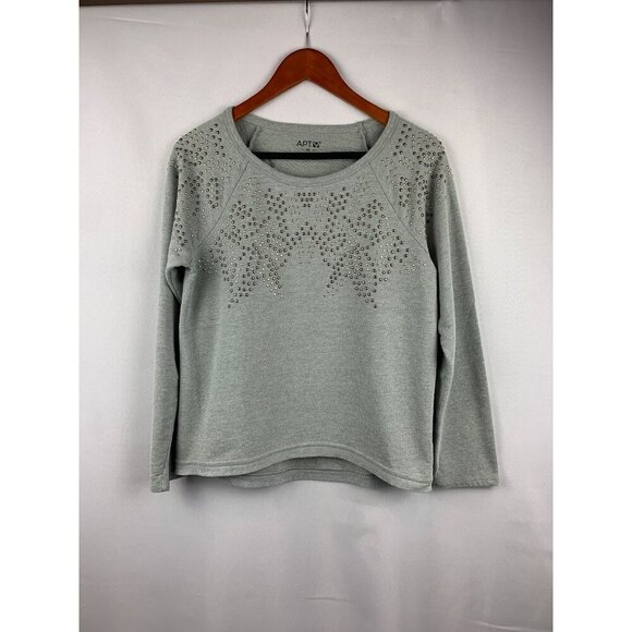 APT. 9 Womens Petite Small Embellished Pullover Sweater Size Small - Picture 1 of 6